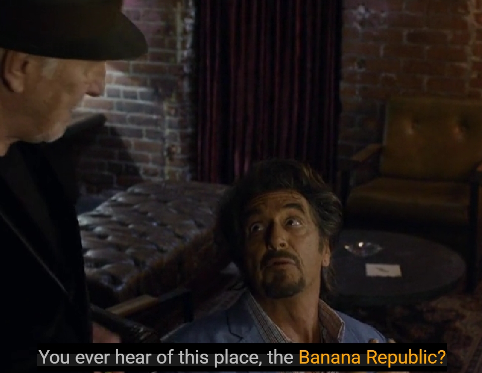 Banana Republic movie clip