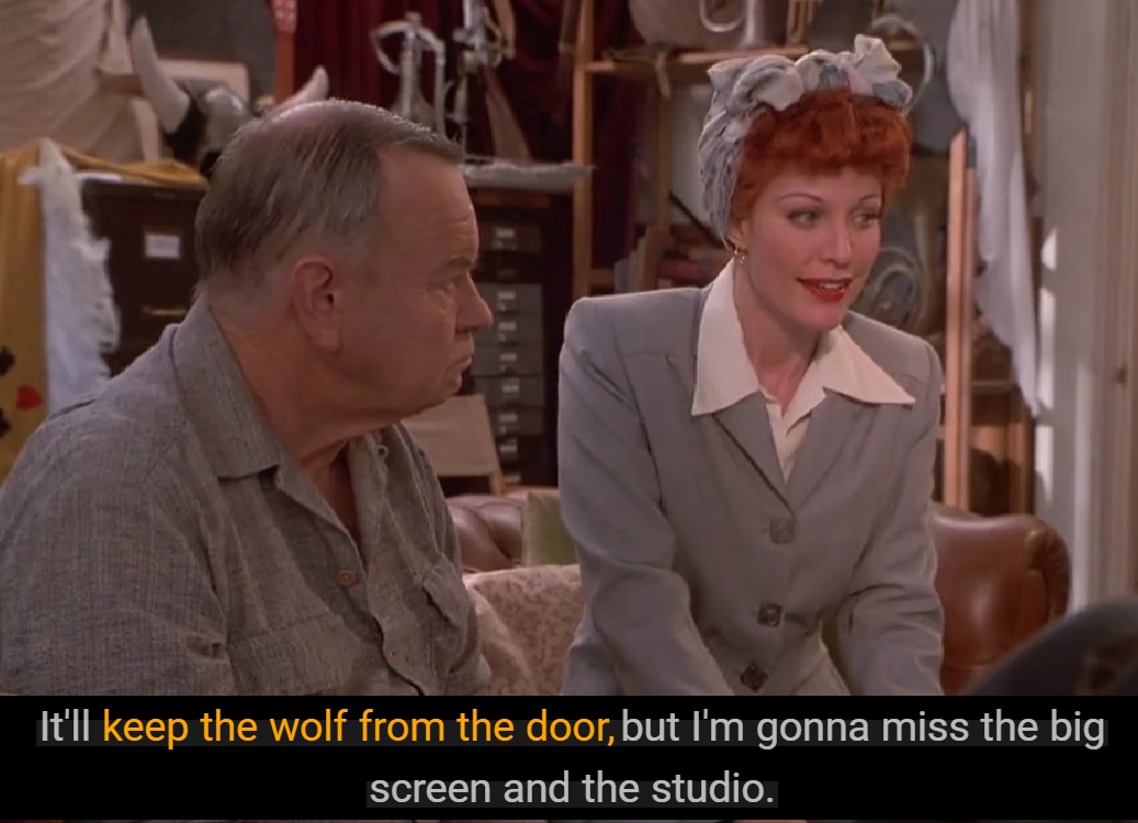 keep the wolf from the door movie clip