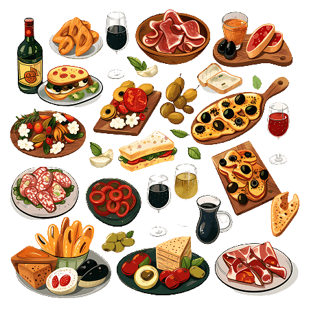 pot luck illustration
