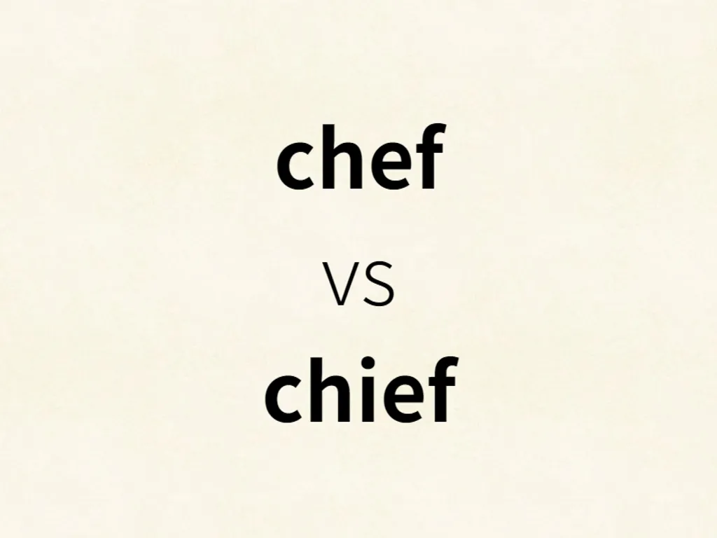 chef vs chief