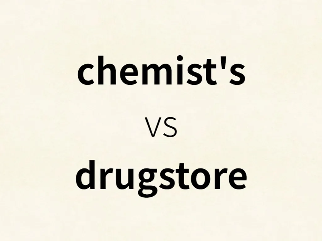 chemist's vs drugstore