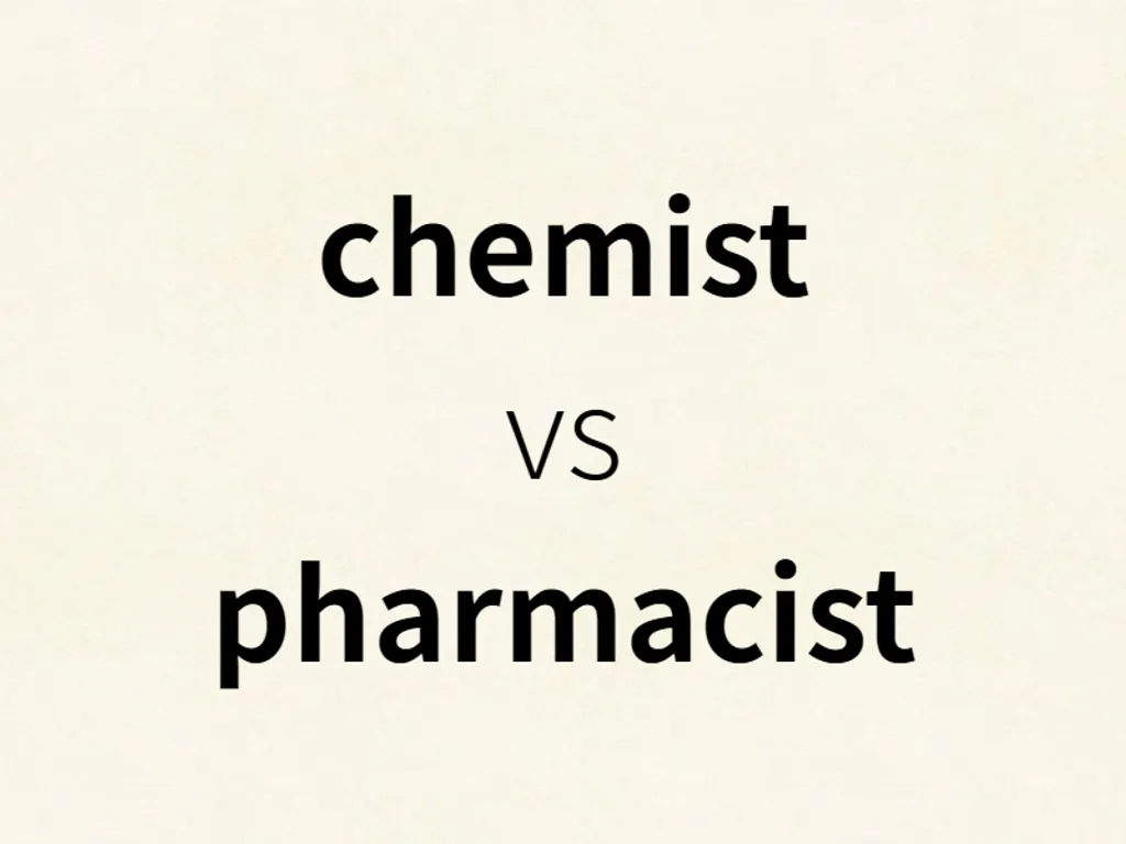 chemist vs pharmacist