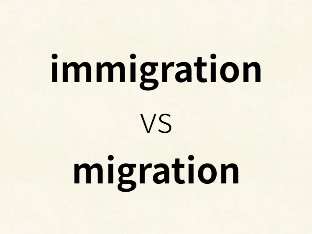 immigration vs migration